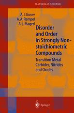 Disorder And Order In Strongly Nonstoichiometric Compounds Transition Metal Carbides Nitrides And Oxides 1st Edition Professor Dr Sc Alexandr I Gusev