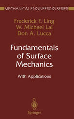 Fundamentals Of Surface Mechanics With Applications 2nd Edition Frederick F Ling