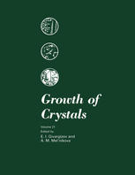 Growth Of Crystals Yu Yu Hervieu M P Ruzaikin Auth E I Givargizov