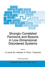 Strongly Correlated Fermions And Bosons In Lowdimensional Disordered Systems 1st Edition Ian Affleck Auth