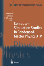 Computer Simulation Studies In Condensedmatter Physics Xiv Proceedings Of The Fourteenth Workshop Athens Ga Usa February 1924 2001 1st Edition D P Landau