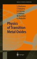 Physics Of Transition Metal Oxides 1st Edition Prof Sadamichi Maekawa