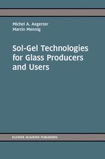 Solgel Technologies For Glass Producers And Users 1st Edition J Livage Auth
