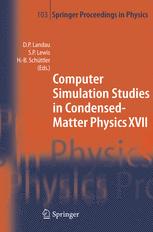 Computer Simulation Studies In Condensedmatter Physics Xvi 1st Edition D P Landau