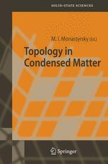 Topology In Condensed Matter 1st Edition M Monastyrsky Auth