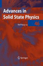 Advances In Solid State Physics 1st Edition Prof Dr Rolf Haug Auth
