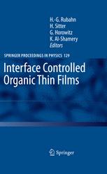 Interface Controlled Organic Thin Films 1st Edition Peter Puschnig