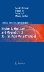 Electronic Structure And Magnetism Of 3dtransition Metal Pnictides 1st Edition Kazuko Motizuki