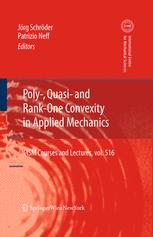 Poly Quasi And Rankone Convexity In Applied Mechanics 1st Edition J M Ball Auth