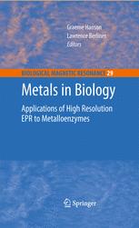Metals In Biology Applications Of Highresolution Epr To Metalloenzymes 1st Edition John R Pilbrow Auth