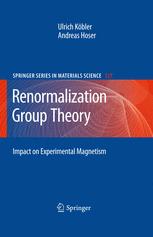 Renormalization Group Theory Impact On Experimental Magnetism 1st Edition Ulrich Kbler