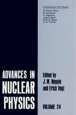 Advances In Nuclear Physics 1st Edition W P Alford B M Spicer Auth