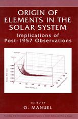 Origin Of Elements In The Solar System Implications Of Post1957 Observations 1st Edition Albert Ghiorso Auth