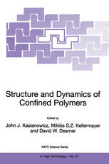 Structure And Dynamics Of Confined Polymers 1st Edition Edmund A Dimarzio Auth