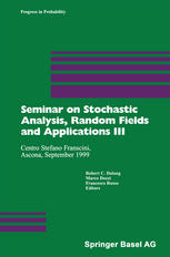 Seminar On Stochastic Analysis Random Fields And Applications Iii Centro Stefano Franscini Ascona September 1999 1st Edition O E Barndorffnielsen