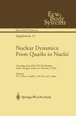Nuclear Dynamics From Quarks To Nuclei Proceedings Of The Xxth Cfif Fall Workshop Lisbon Portugal October 31november 2 2002 1st Edition Ingo Sick Auth
