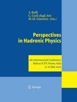 Perspectives In Hadronic Physics 4th International Conference Held At Ictp Trieste Italy 1216 May 2003 1st Edition Gunnar S Bali Auth