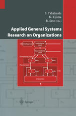 Applied General Systems Research On Organizations 1st Edition Shingo Takahashi Phd