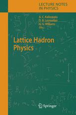 Lattice Hadron Physics 1st Edition C Allton Auth Alex C Kalloniatis