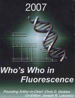Whos Who In Fluorescence 2007 1st Edition Dr Chris D Geddes
