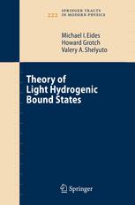Theory Of Light Hydrogenic Bound States 1st Edition Michael I Eides