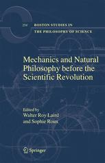 Mechanics And Natural Philosophy Before The Scientific Revolution 1st Edition Mark J Schiefsky Auth