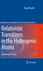 Relativistic Transitions In The Hydrogenic Atoms Elementary Theory 1st Edition Roger Boudet