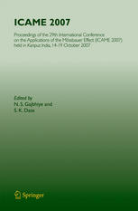 Icame 2007 Proceedings Of The 29th International Conference On The Applications Of The Mssbauer Effect Icame 2007 Held In Kanpur India 1419 October 2007 N S Gajbhiye