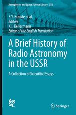 A Brief History Of Radio Astronomy In The Ussr 1st Edition S Y Braude