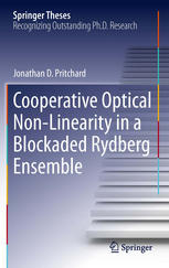 Cooperative Optical Nonlinearity In A Blockaded Rydberg Ensemble 1st Edition Jonathan D Pritchard Auth