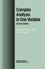 Complex Analysis In One Variable 2nd Edition Raghavan Narasimhan