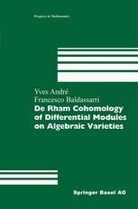De Rham Cohomology Of Differential Modules On Algebraic Varieties 1st Edition Yves Andr