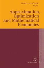 Approximation Optimization And Mathematical Economics 1st Edition Jan Andres