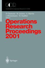 Operations Research Proceedings 2001 Selected Papers Of The International Conference On Operations Research Or 2001 Duisburg September 35 2001 1st Edition Massimiliano Caramia