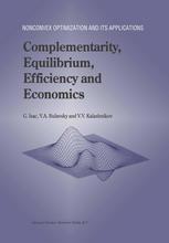 Complementarity Equilibrium Efficiency And Economics 1st Edition G Isac