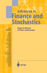 Advances In Finance And Stochastics Essays In Honour Of Dieter Sondermann 1st Edition Freddy Delbaen Auth