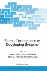 Formal Descriptions Of Developing Systems 1st Edition J B Nation Auth