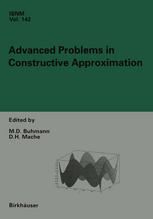 Advanced Problems In Constructive Approximation 3rd International Dortmund Meeting On Approximation Theory Idomat 2001 1st Edition H Bavinck Auth