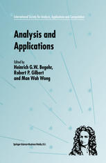 Analysis And Applications Isaac 2001 1st Edition I Antoniou