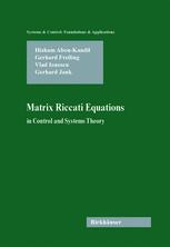 Matrix Riccati Equations In Control And Systems Theory 1st Edition Hisham Aboukandil