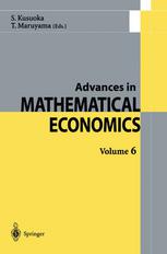 Advances In Mathematical Economics Volume 6 1st Edition Charles Castaing
