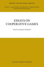 Essays In Cooperative Games In Honor Of Guillermo Owen 1st Edition Gianfranco Gambarelli