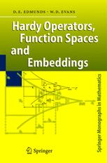 Hardy Operators Function Spaces And Embeddings 1st Edition David E Edmunds