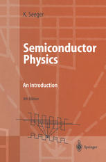 Semiconductor Physics An Introduction Professor Karlheinz Seeger Auth