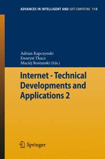 Internet Technical Developments And Applications 2 1st Edition Jerzy Klamka Auth