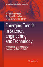 Emerging Trends In Science Engineering And Technology Proceedings Of International Conference Incoset 2012 1st Edition V Boopathi Raja