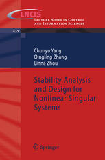 Stability Analysis And Design For Nonlinear Singular Systems 1st Edition Chunyu Yang