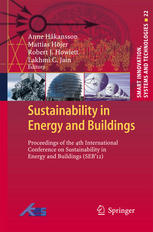 Sustainability In Energy And Buildings Proceedings Of The 4th International Conference In Sustainability In Energy And Buildings Seb12 1st Edition Stephen Robert Berry Auth