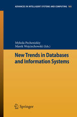 New Trends In Databases And Information Systems 1st Edition Dariusz Rafal Augustyn
