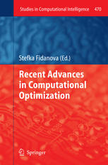 Recent Advances In Computational Optimization 1st Edition Maria Angelova
